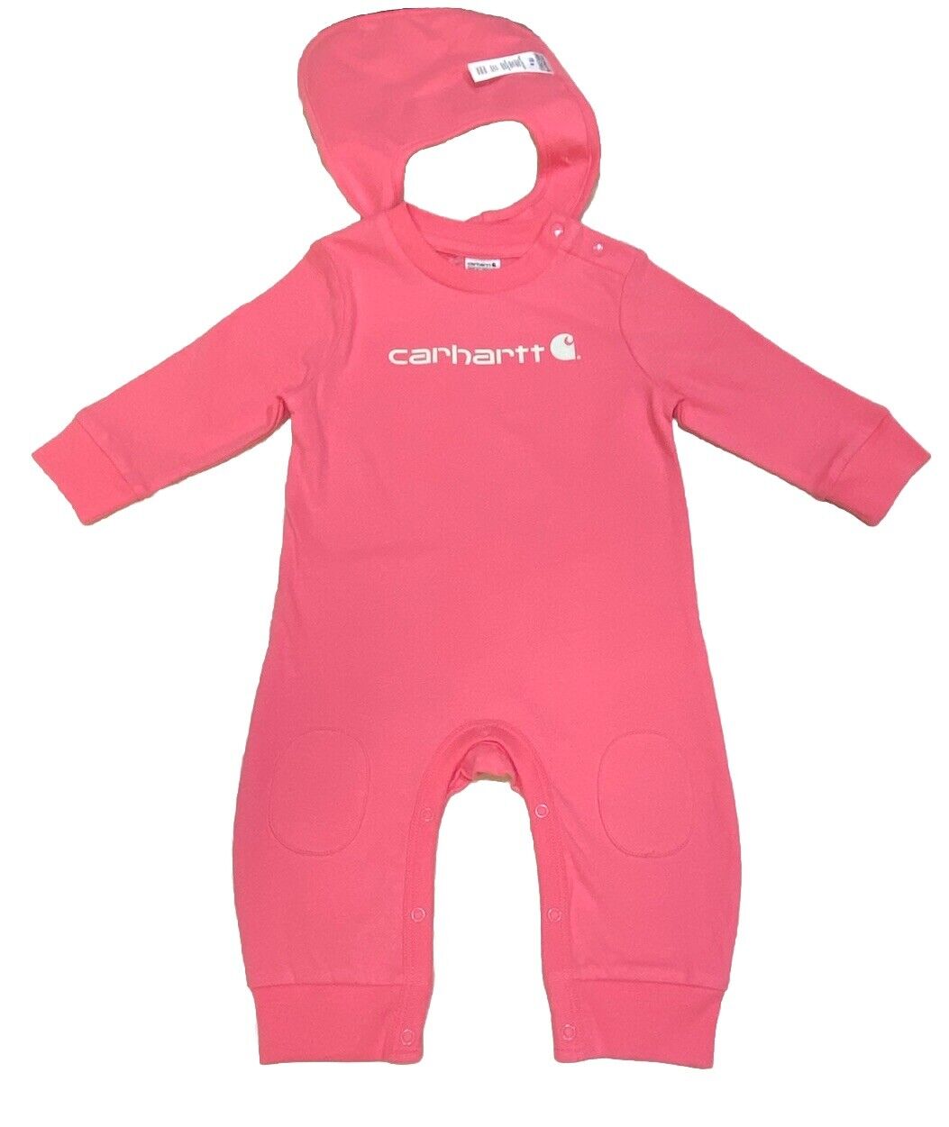 Carhartt Overall Set With Bib Pink Long Sleeve 18M Baby Infant