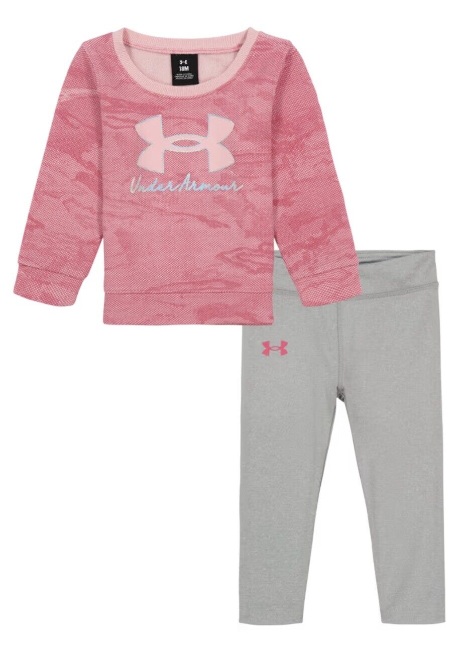 Under Armour Halftone Reaper Signature Logo Sweatshirt Leggings Set Babies 12M