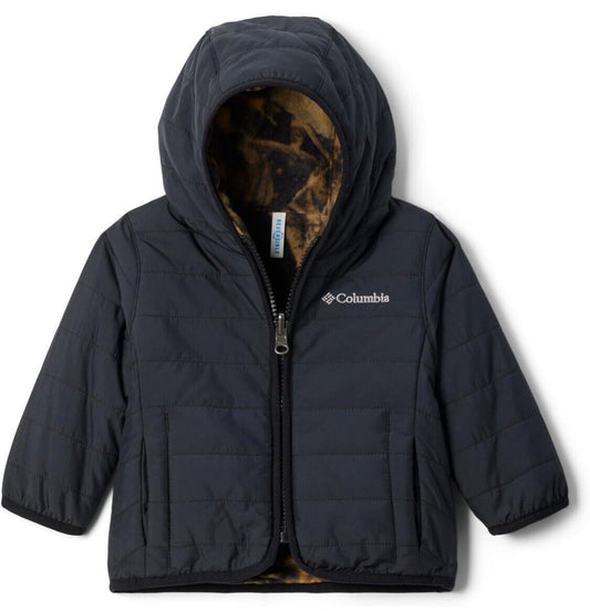 Columbia Double Trouble II Reversible Jacket Infant Babies Black Camo 6-12M